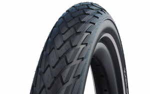 Schwalbe Pneu Green Marathon 700x35C GG Starr mit Reflexstreifen black