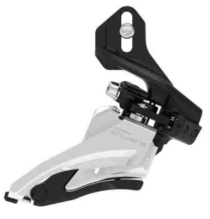 Shimano Umwerfer CUES FD-U4000 2x9/10 Side Swing 64-69° Direktmontage