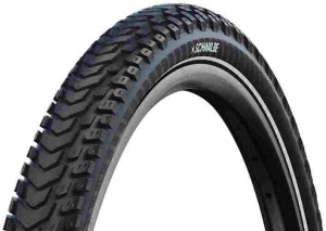 Schwalbe Pneu Marathon Mondial 700x42C Pro Falt mit Reflexstreifen black